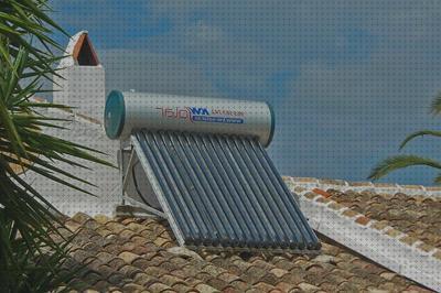 Review de agua caliente con deposito y placas solares
