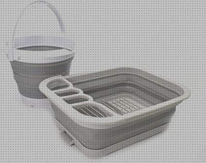 Review de cubo plegable con escurridor