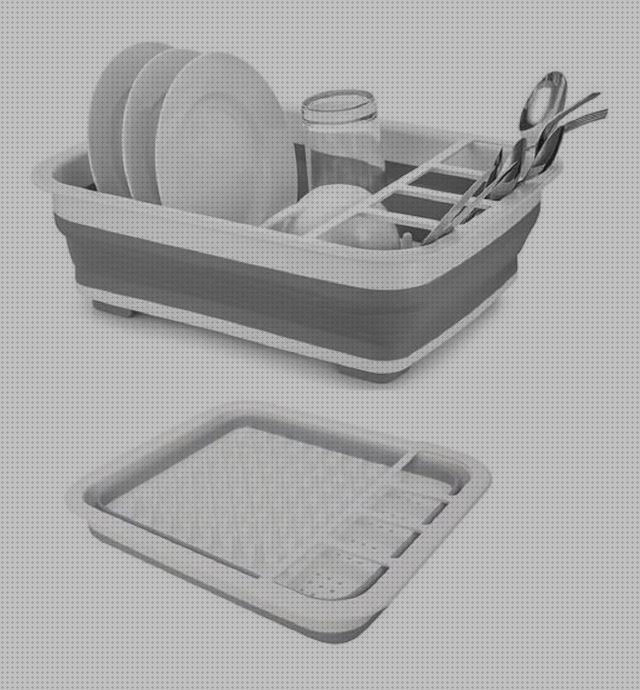 Review de escurridor de platos plegable silicona