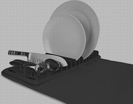 Review de escurridor de platos plegable y absorbente