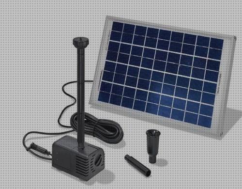 Review de fuente de agua con placa solar
