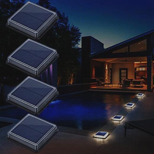 Review de luces con placa solar jardin