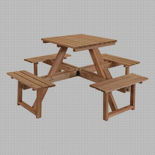 Review de mesa plegable con sillas dentro camping